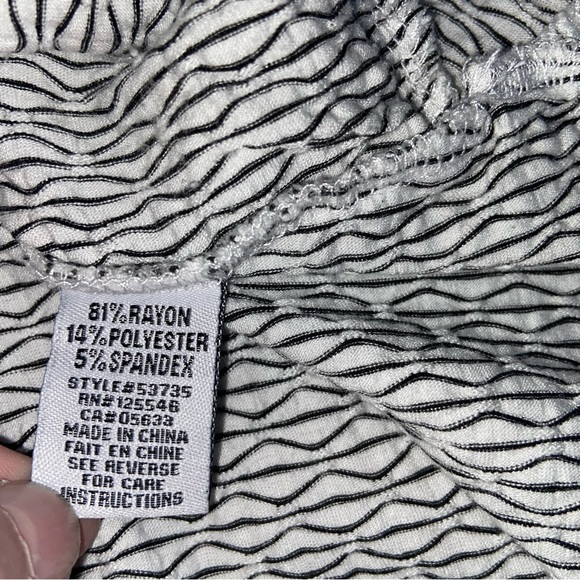 Habitat Top Shirt Womens Large Textured Stretch Pockets Lagenlook Mature Modest - Picture 8 of 12